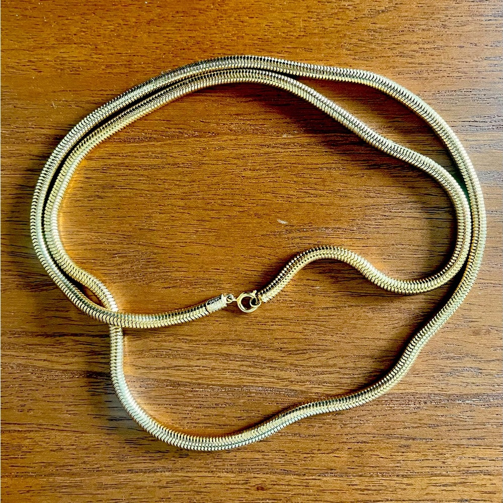 Vintage Christian Dior gold-tone necklace (16.5”)